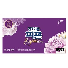 피죤 건조기용 시트 섬유유연제 미스틱레인, 1개, 130매