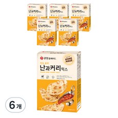 큐원홈메이드 인도요리 난과커리믹스, 235g, 6개