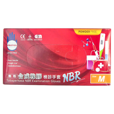 PROTOS NBR 無粉手套，多倍檢診手套(無粉)，未滅菌, 1盒