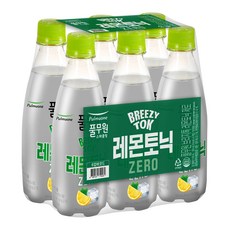 풀무원 브리지톡 레몬토닉제로 탄산음료, 6개, 350ml