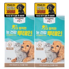 일동제약 반려동물 일동펫 더 정직한 영양제, 눈물개선/눈건강+장건강, 60g, 2개