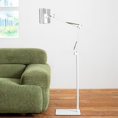 홈플래닛 140cm 자바라 스탠드 탭 패드 태블릿 스마트폰 거치대 대형, 화이트, 1개 - 이미지 7