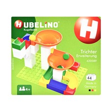 HUBELiNO 漏斗軌道套件組, 德國製造 原裝進口, 44PCS, 105%與它牌積木兼容, 1盒