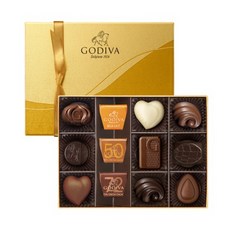 고디바 뉴 골드 컬렉션 초콜릿 12p 세트, 119g, 1세트