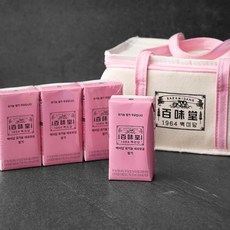 백미당 유기농 네모우유 딸기 125ml x 15p + 보냉백 세트, 1세트