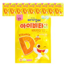 핑크퐁 아기상어 아이비타D+아연 48g, 40정, 10개