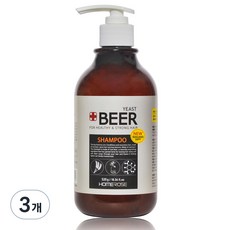 홈로즈 맥주 효모 샴푸, 0.52l, 3개