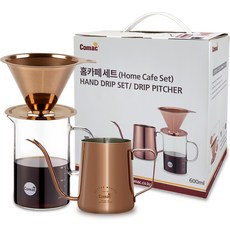 코맥 홈카페 스텐필터 드립세트 600ml SFG1 / G9 / KPG1, 스텐 커피 필터 + 계량 커피 서버 + 커피 드립피쳐, 1개