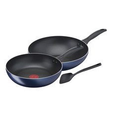 Tefal 特福 極巧系列不沾鍋具組 3入, 平底鍋26cm + 小炒鍋28cm + 鍋鏟, 1組