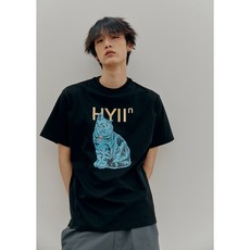하이투 남녀공용 오드아이 하이키 티셔츠