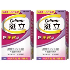 Caltrate 挺立 鈣迷你錠, 70顆, 2罐