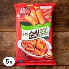풀무원 쌀 순쌀 고추장 떡볶이, 480g, 5개