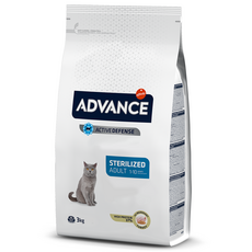  어드밴스 캣 어덜트 스테럴라이즈드 건식사료, 칠면조, 1개, 3kg 