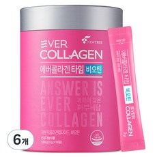 에버콜라겐 타임 비오틴 50포, 150g, 6개