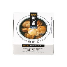 K&K 北海道油浸燻扇貝, 日本國產, 零嘴下酒菜, 55g, 1罐