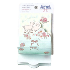 CARD LOVER 信的戀人 亞歐童話 便簽紙 72588, 玫瑰和白羊, 3個, 1組