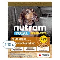 Nutram 無穀全能系列 迷你/挑嘴犬小顆粒飼料, 火雞+雞肉, 1.13kg, 火雞 + 雞肉, 1袋