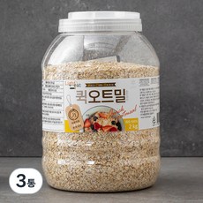 라이트잇 바로먹는 퀵 오트밀, 2kg, 3통