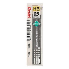 Pentel 飛龍文具 HI-POLYMER 自動鉛筆芯 0.5mm HB, 40支入, 10盒