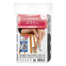 BeiBis 蓓比適 清秀佳人 隱形免洗襪, 22-25cm, 綿感透氣, 防脫落, 22~25cm