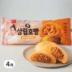 삼립호빵 발효미종 듬뿍피자 호빵 4개입, 380g, 4개