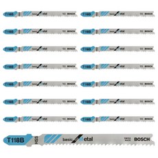 BOSCH 博世 鋼材用曲線鋸條 T118B, 15個