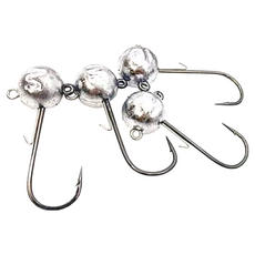 MUSTAD 慕斯達 四倍強 M 圓頭掛付 鉛頭鉤 汲鉤頭 戰斧悍馬鉤身 Insider Head Set 4個, 5g, 1包