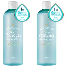 뷰티레시피 리틀머메이드 디스 이즈 프린세스 클렌징워터, 500ml, 2개