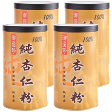 御復珍 100%純杏仁粉, 富含豐富營養, 淡淡清香細緻口感, 300g, 4罐