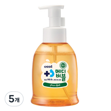 오쎄 메디버블 핸드워시 그린애플향, 500ml, 5개
