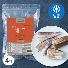 생선파는언니 손질 대구 (냉동), 500g, 4개