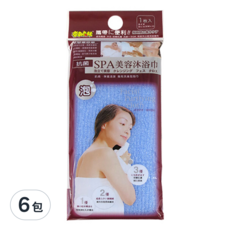 奈森克林 SPA 美容沐浴巾 30cm x 90cm - 100%高級尼龍布, 顏色隨機, 6包