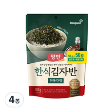 양반 전복간장 김자반, 50g, 4개 - 자연나라김자반