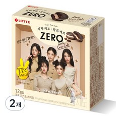 롯데제로 롯데제과 제로 카카오 케이크 12p