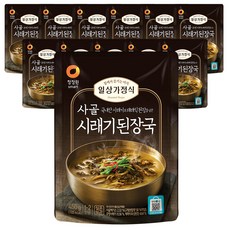 청정원 일상가정식 사골 시래기된장국, 450g, 12개