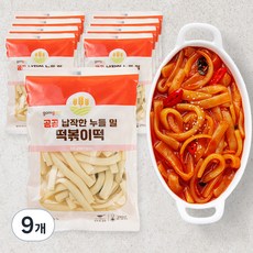 곰곰 납작 누들 밀 떡볶이떡, 320g, 9개입