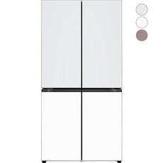 [색상선택형] LG전자 디오스 오브제컬렉션 4도어냉장고 H874AAA012 글라스 방문설치,