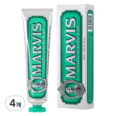 Mavis 經典強力薄荷牙膏, 4個, 85ml