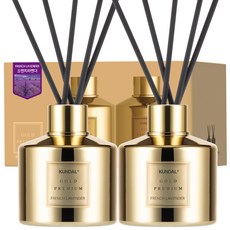 KUNDAL 昆黛爾 家用淨化空氣香薰擴香瓶, French Lavender, 2瓶, 200ml