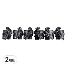 B2WING軍事黑豹公仔 6入+盾牌 6入組, 2組