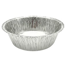 百貨King 鋁箔圓深盤容器, 3入, 尺寸: Ø18xH6公分, 燒烤用, 4組