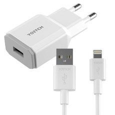 요이치 제우스 퀄컴 3.0 지원 USB 고속 충전기 + 8핀 고속 충전 케이블 100cm, 혼합색상, 1세트