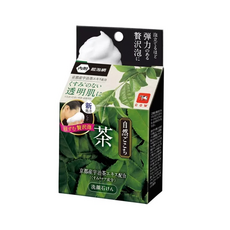 COW STYLE 牛乳石鹼 自然派 綠茶洗顏皂, 80g, 1盒