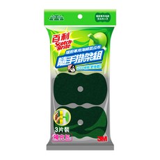 3M Scotch-Brite 百利 爐具廚具海棉菜瓜布隨手掛架組補充包 3片, 混和顏色, 1組