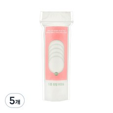 더페이스샵 도톰 원형 화장솜, 80개입, 5개