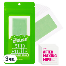 지저쓰 바디 왁스스트립 70g 20p + 피니싱 와이프 4p 세트, 3세트