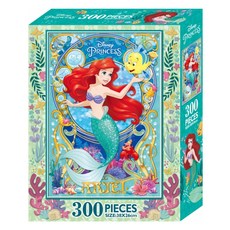 THE LITTLE MERMAID 小美人魚 迪士尼公主盒裝拼圖 小美人魚U, QFQ02U, 300片, 1盒