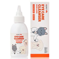 RESPET 寵物低過敏眼部清潔劑, 120ml, 1瓶