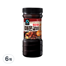 청정원 명가 화끈한 매운갈비 양념, 840g, 6개