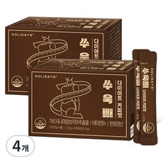 홀리데이즈 쑤욱빼 다이어트 커피맛 28포, 92.4g, 4개 28포, 92.4g, 4박스